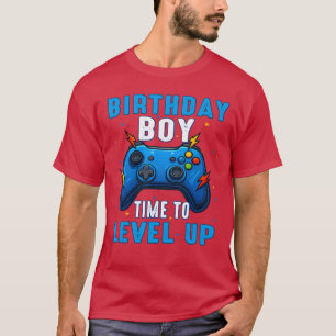 Camiseta Cumpleaños Boyime para subir de nivel Jugador de v