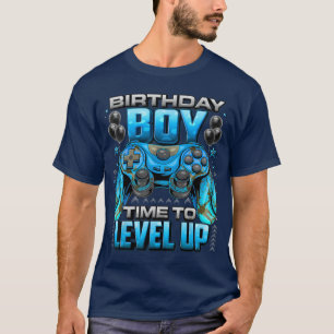 Camiseta Cumpleaños Boyime para subir de nivel Videojugador