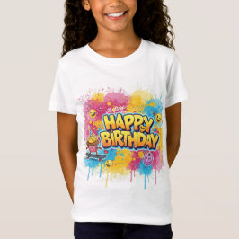 Camiseta Cumpleaños brillante por Natasha Us