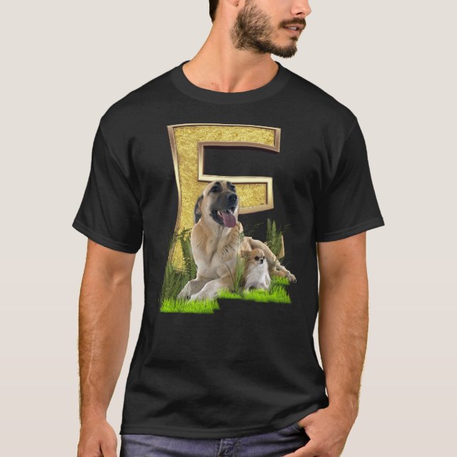 Camiseta Cumpleaños-Capital-letra-E Arte (Anverso)