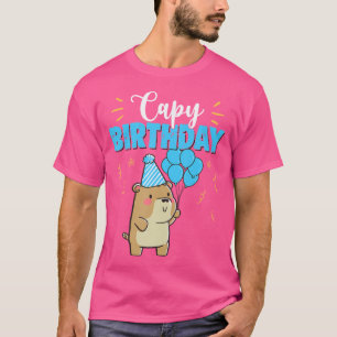 Camiseta Cumpleaños Capy Cute Kawaii Capybara Pun