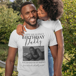 Camiseta Cumpleaños Celestial Papá | Foto Memorial
