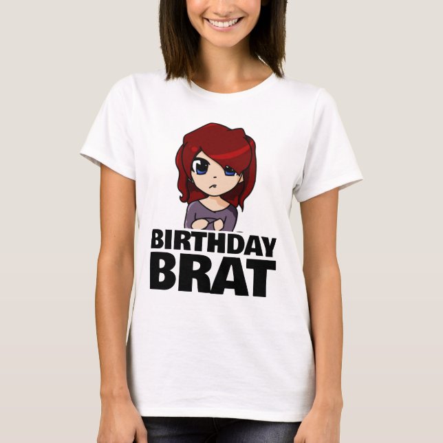 CAMISETA CUMPLEAÑOS CHICA DE BRAT T-SHIRT (Anverso)
