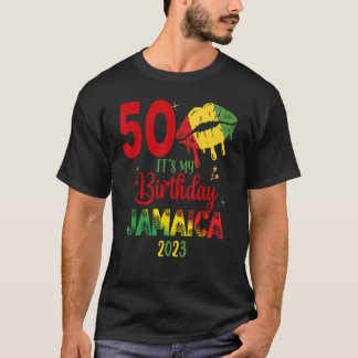 Camiseta Cumpleaños Chica de Jamaica 30.º partido de ropa d