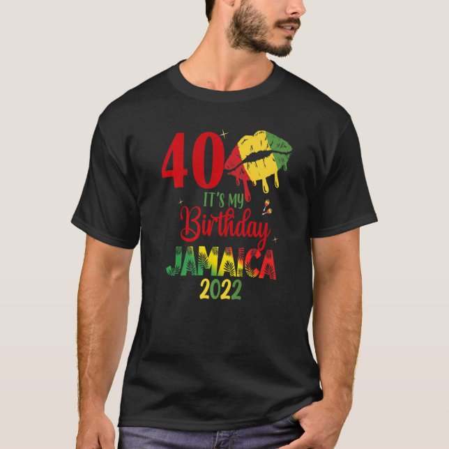Camiseta Cumpleaños Chica de Jamaica 30.º partido de ropa d (Anverso)