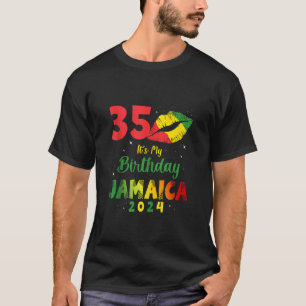 Camiseta Cumpleaños Chica de Jamaica 35 cumpleaños 2024 Jam
