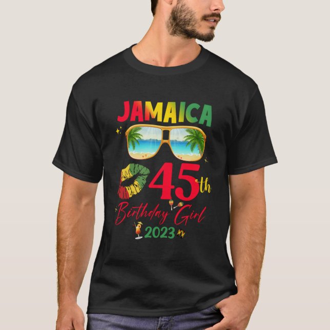 Camiseta Cumpleaños Chica De Jamaica 50° Viaje Fiesta De Ja (Anverso)