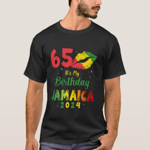 Camiseta Cumpleaños Chica de Jamaica 65 cumpleaños 2024 Jam