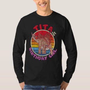 Camiseta Cumpleaños chica I Tita I Stegosaurus I Family Mat
