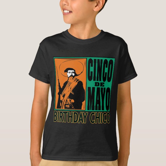 Camiseta CUMPLEAÑOS CHICO de Cinco de Mayo (Anverso)