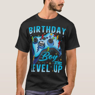 Camiseta Cumpleaños Chico Hora De Subir De Nivel Videojuego
