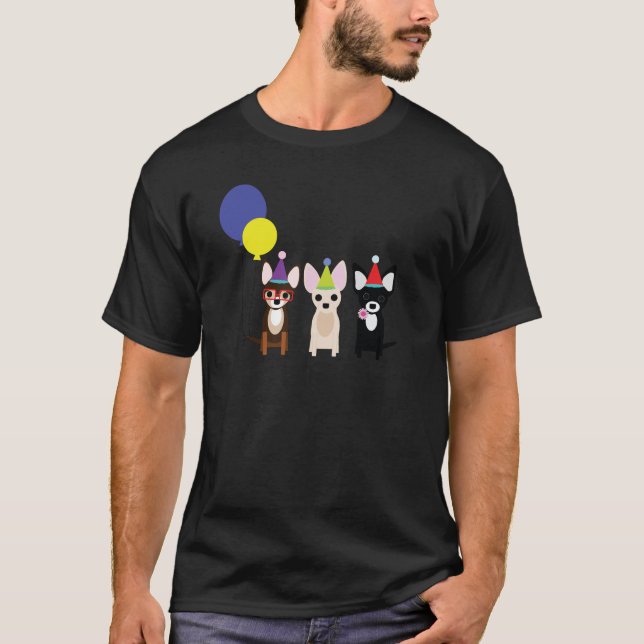 Camiseta cumpleaños-chihuahuas-stelieandco (Anverso)