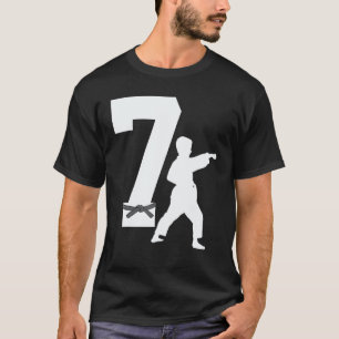 Camiseta Cumpleaños clásico de 7 años de Karate Taekwondo 7