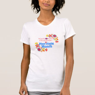 Camiseta Cumpleaños Colorido Flora Patrimonio Hispano Nacio