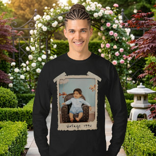 Camiseta Cumpleaños con Foto Vintage Personalizada