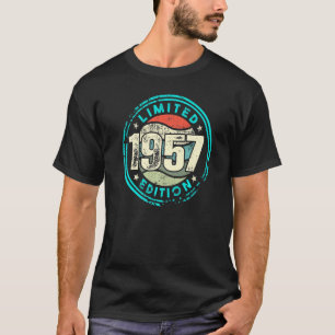 Camiseta Cumpleaños Con Y Nacido En 1957 Vintage