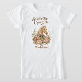 Camiseta Cumpleaños Cowgirl Blue