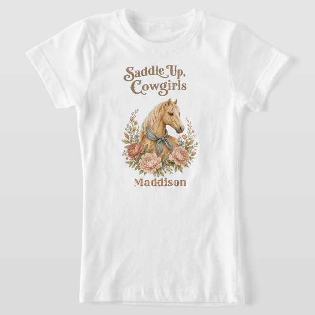Camiseta Cumpleaños Cowgirl Blue (Distribución)