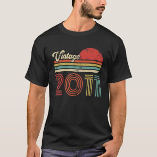 Camiseta Cumpleaños de 11 años de edad Vintage 2011 Cumplea