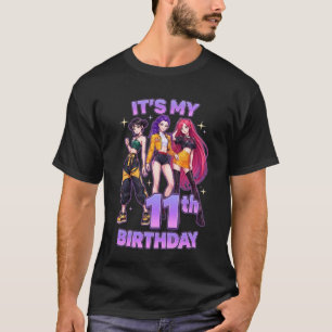 Camiseta Cumpleaños de 11 años K pop Niños Cumple 11 Niñas