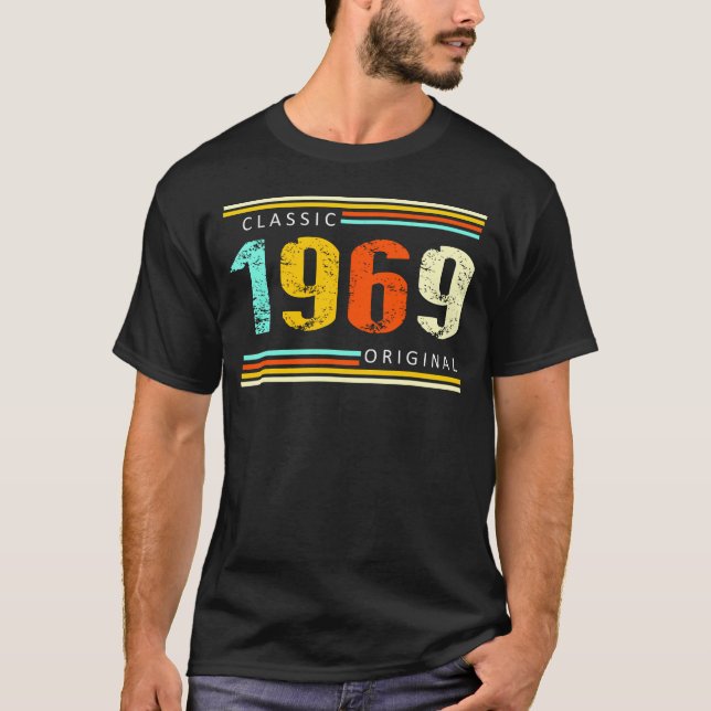 Camiseta Cumpleaños De 1969 Original 55º (Anverso)