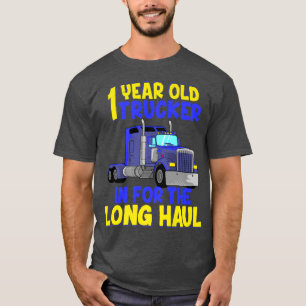 Camiseta Cumpleaños de 1 año Camión Camionero Niños Conduct
