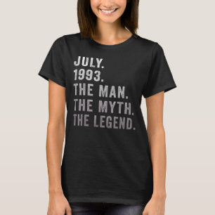 Camiseta Cumpleaños de 29 años, leyenda del mito del hombre