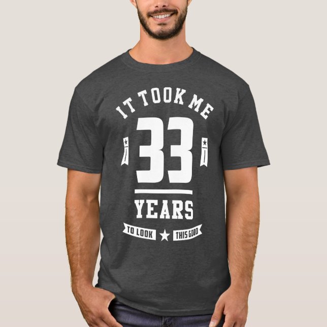 Camiseta Cumpleaños de 33 años (Anverso)