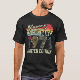 Camiseta Cumpleaños de 50 años Mayo 1971 Edición Limitada 5