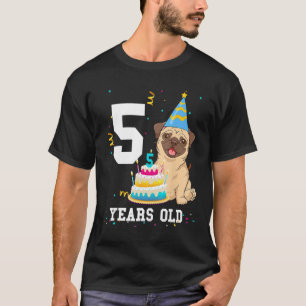 Camiseta Cumpleaños de 5 años fiesta de amantes de perros P
