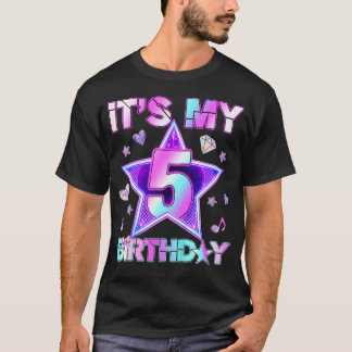 Camiseta Cumpleaños de 5 años Kpop Bebe Cumpleaños 5º