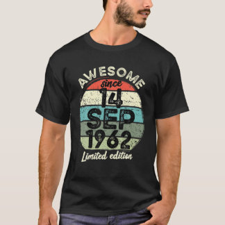Camiseta Cumpleaños De 60 Años T 14 De Septiembre De 1962 6