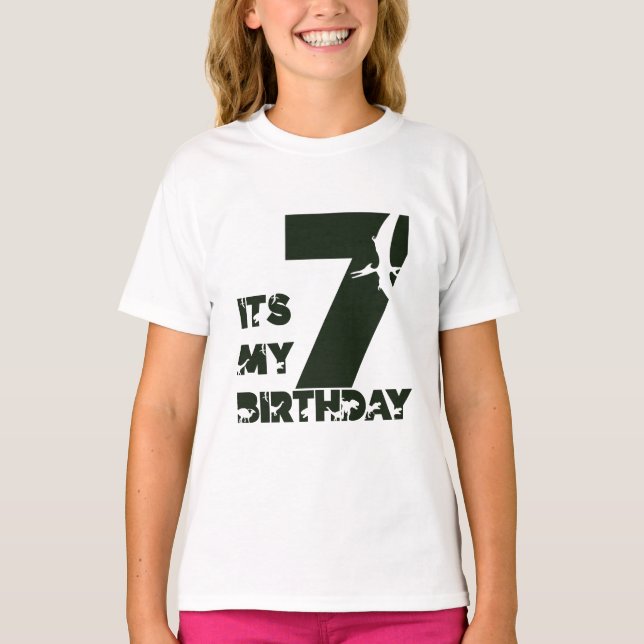 Camiseta cumpleaños de 7 años (Anverso)