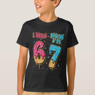 Camiseta Cumpleaños de 7 Años Era 6 Ahora Tengo 7 67 Divert