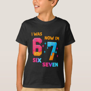 Camiseta Cumpleaños de 7 años Era 6 ahora tengo 7 67 Divert