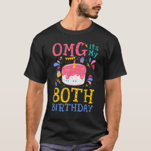 Camiseta Cumpleaños de 80 años Fa Cute OMG Feliz cumpleaños