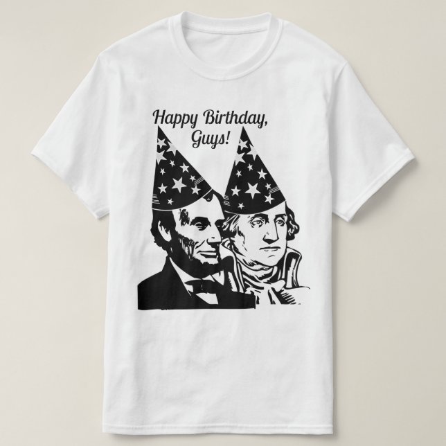 Camiseta Cumpleaños de Abraham Lincoln (Diseño del anverso)
