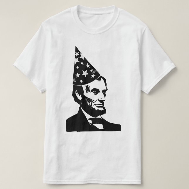 Camiseta Cumpleaños de Abraham Lincoln (Diseño del anverso)