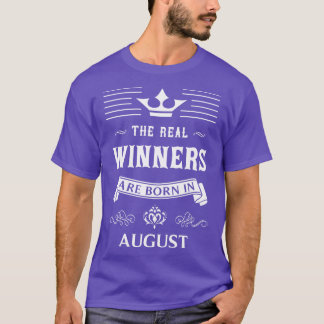 Camiseta cumpleaños de agosto
