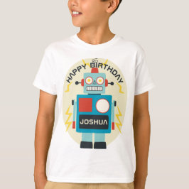 Camiseta Cumpleaños de Antique Toy Robot
