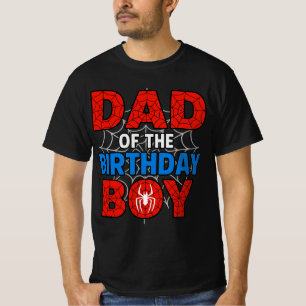 Camiseta Cumpleaños de Araña Papá   Papá Oficial
