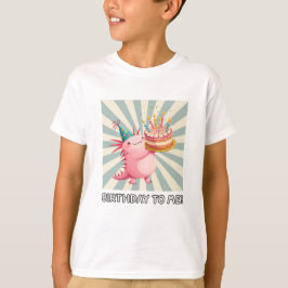 Camiseta Cumpleaños de Axolotl