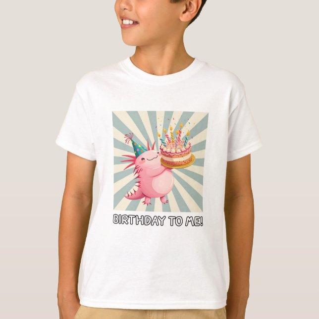 Camiseta Cumpleaños de Axolotl (Anverso)