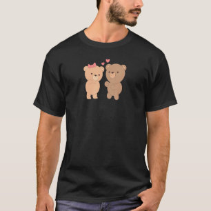 Camiseta Cumpleaños de bodas de oso fiesta de compromiso él