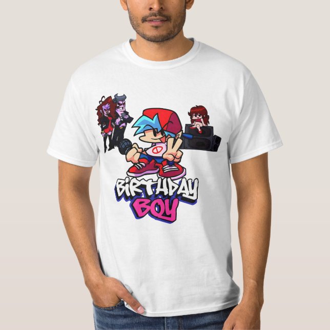 Camiseta cumpleaños de Boyfriend FNF (Anverso)