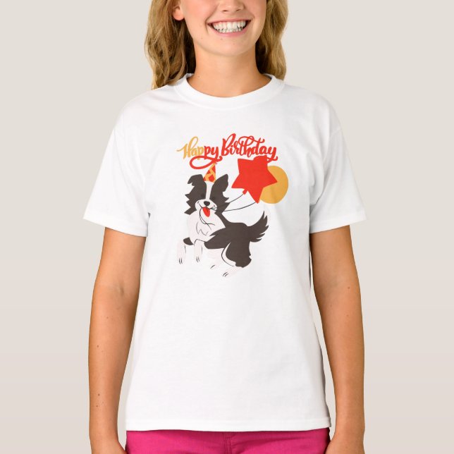 Camiseta Cumpleaños de cachorro  (Anverso)