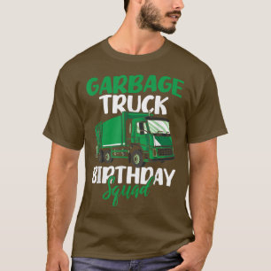 Camiseta Cumpleaños de camión de basura recogiendo basura d