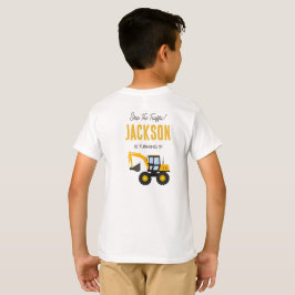 Camiseta Cumpleaños de Camión de Construcción | Decoración 