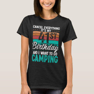 Camiseta Cumpleaños de campista de 41 años para hombres Mon