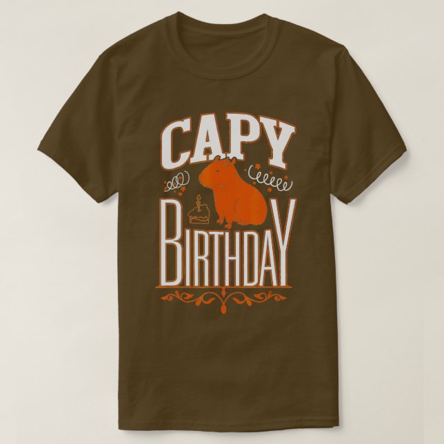 Camiseta Cumpleaños de Capy (Diseño del anverso)